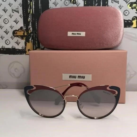 ?- New Authentic Miu Miu MU 57TS HB5GR0* 3N Metal Women 